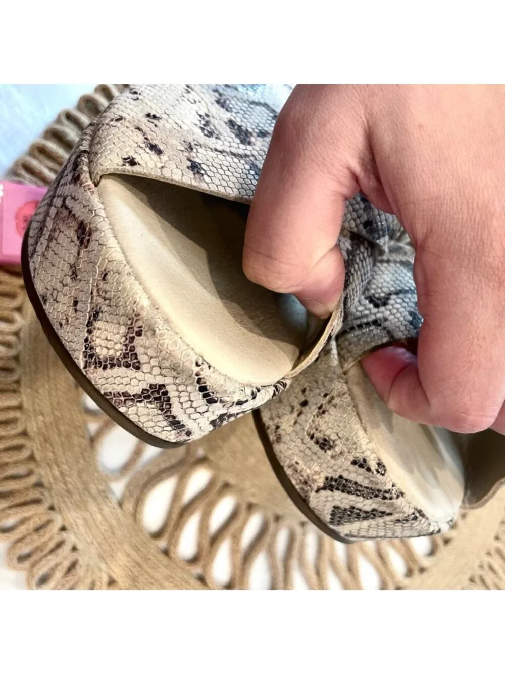 Matisse x AmuseSociety Runway Platform Sandal in Snakeskin Size 9